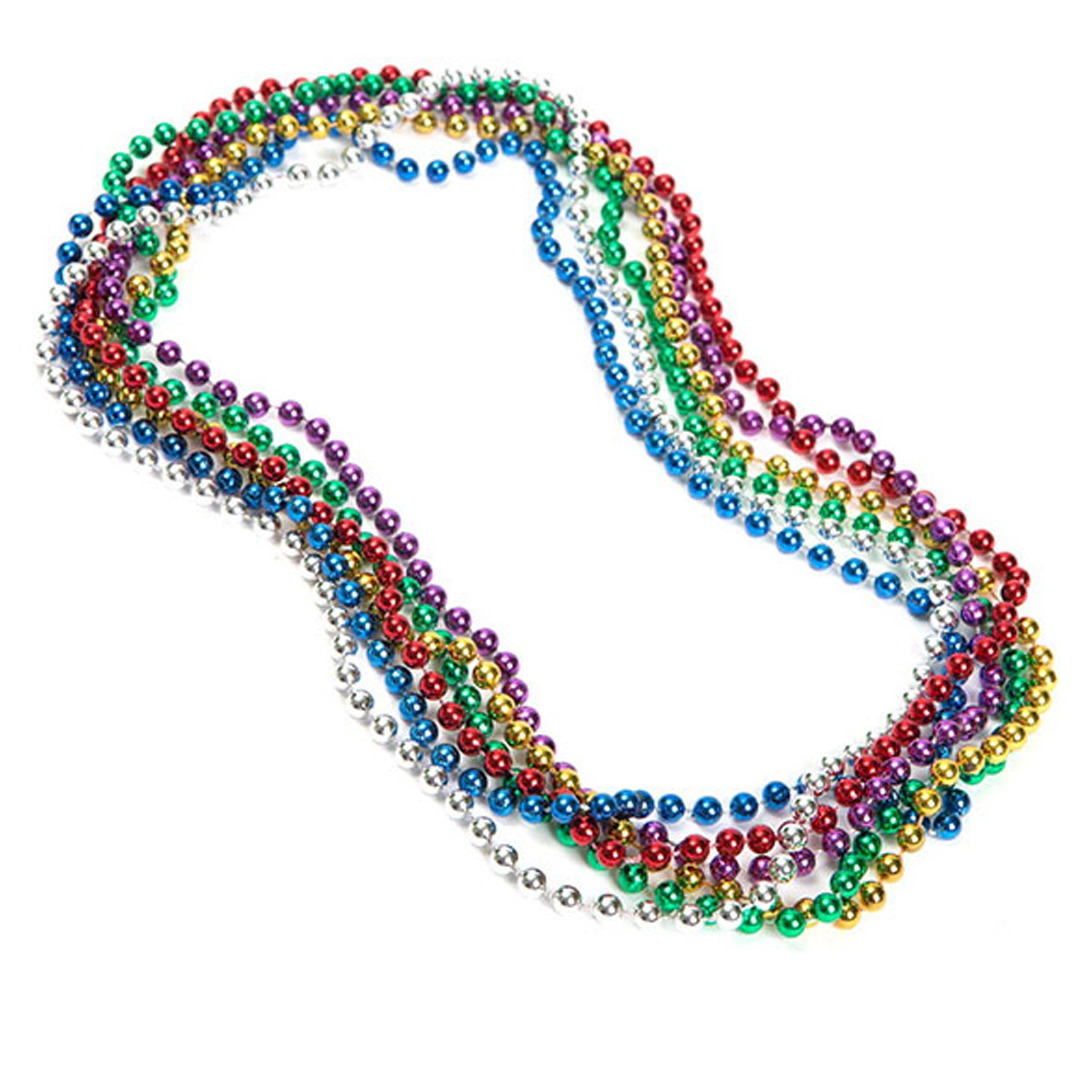 image of rainbow beaded necklaces