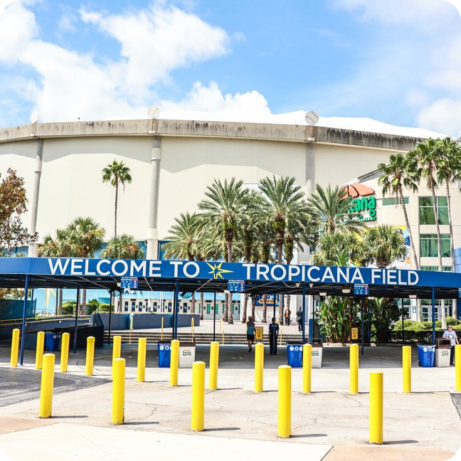 photo of the tropicana field entrance